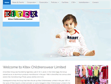 Tablet Screenshot of kitexchildrenswear.com
